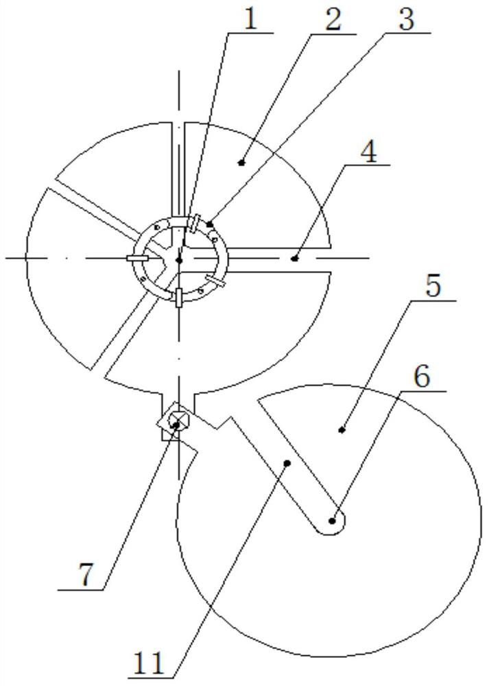 A fast covering plate for curing furnace mouth of coloring machine