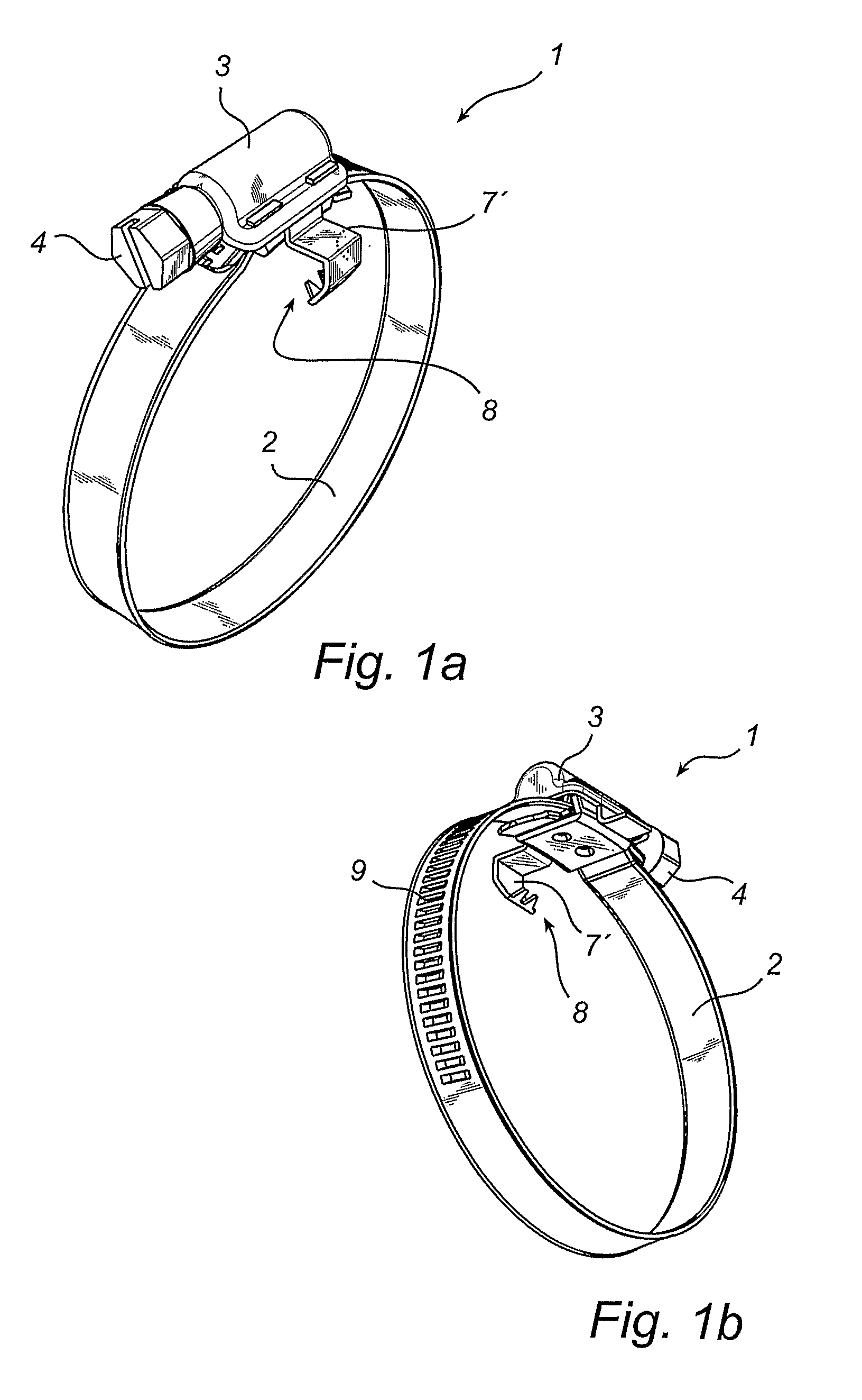 Fixing device for hose clamp