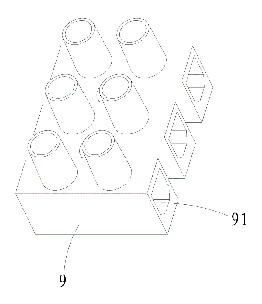 Binding post structure of lamp and lighting device