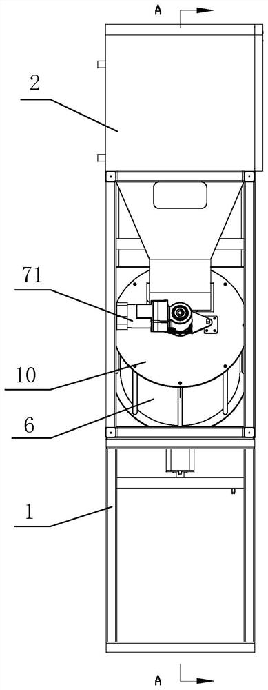 Full-automatic ice separating structure capable of quantitatively discharging ices