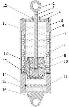 Hybrid electromagnetic energy feedback damper