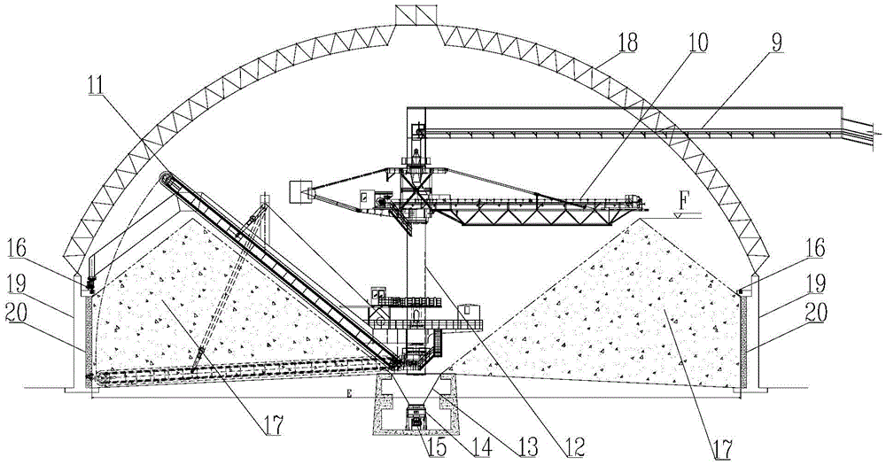 Main and auxiliary span circular yard