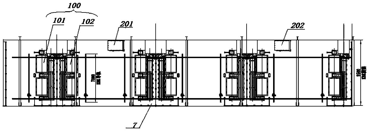 Profile steel welding robot system and working method thereof