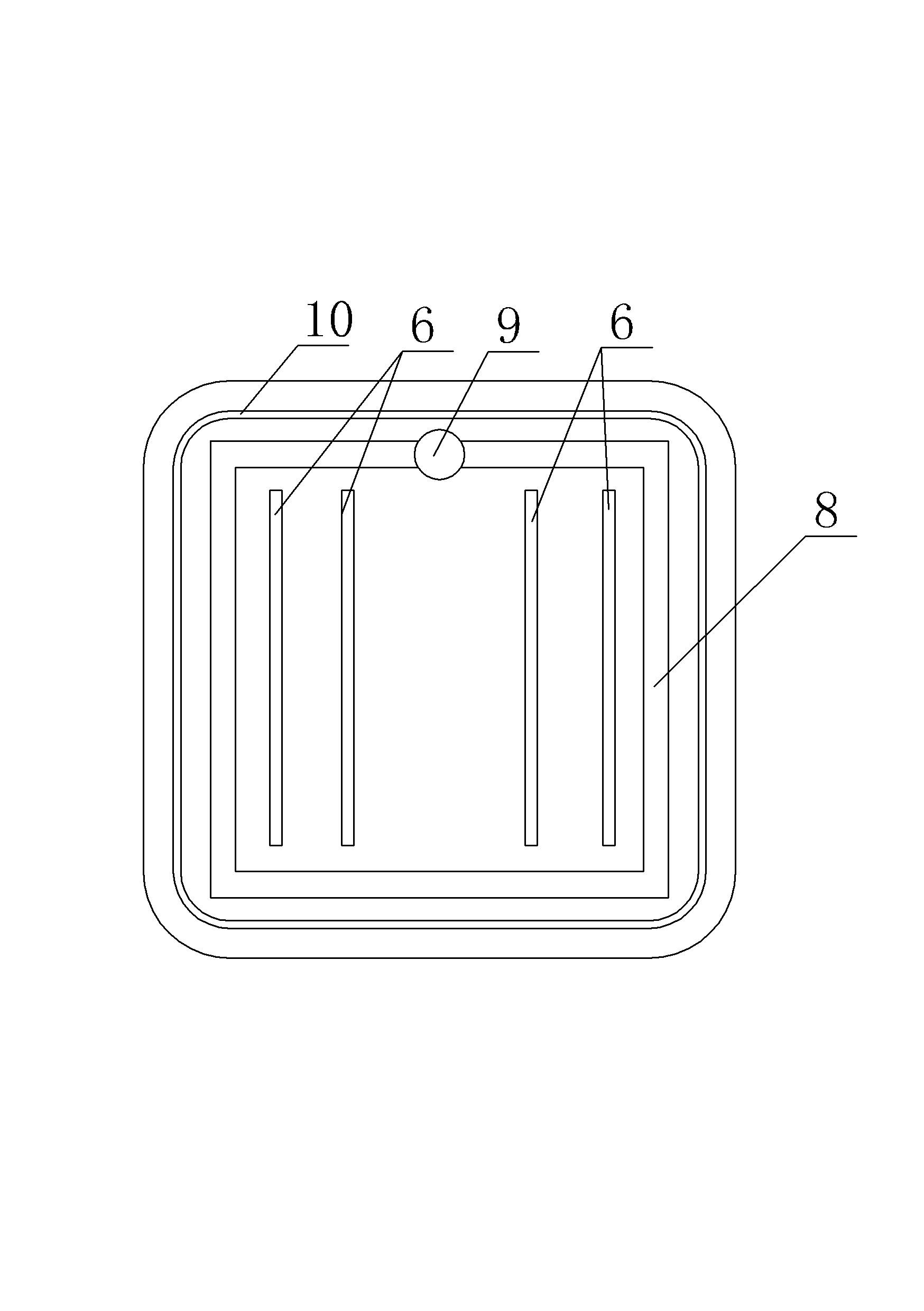 Multi-channel water-cooling device structure of computer CPU (Central Processing Unit)