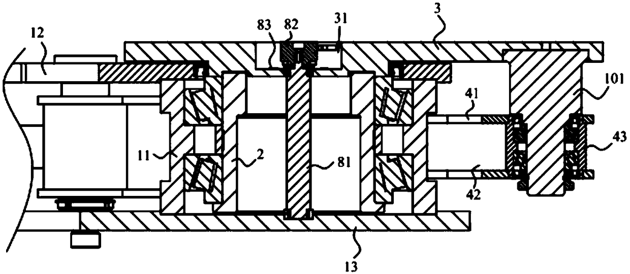 Horizontal rotating mechanism and heliostat system