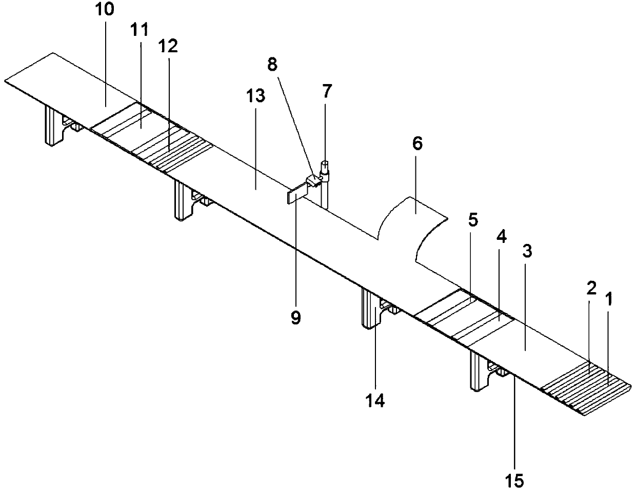 Viaduct safety monitoring and guaranteeing device