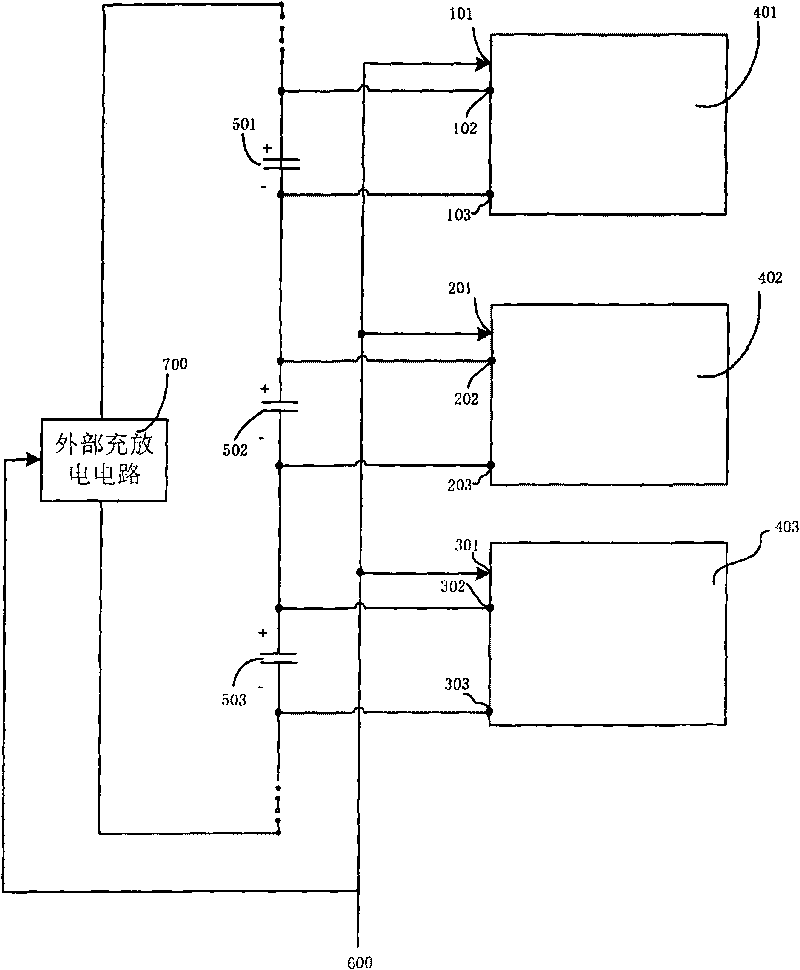 Voltage equalization circuit for series super capacitor bank and control method thereof