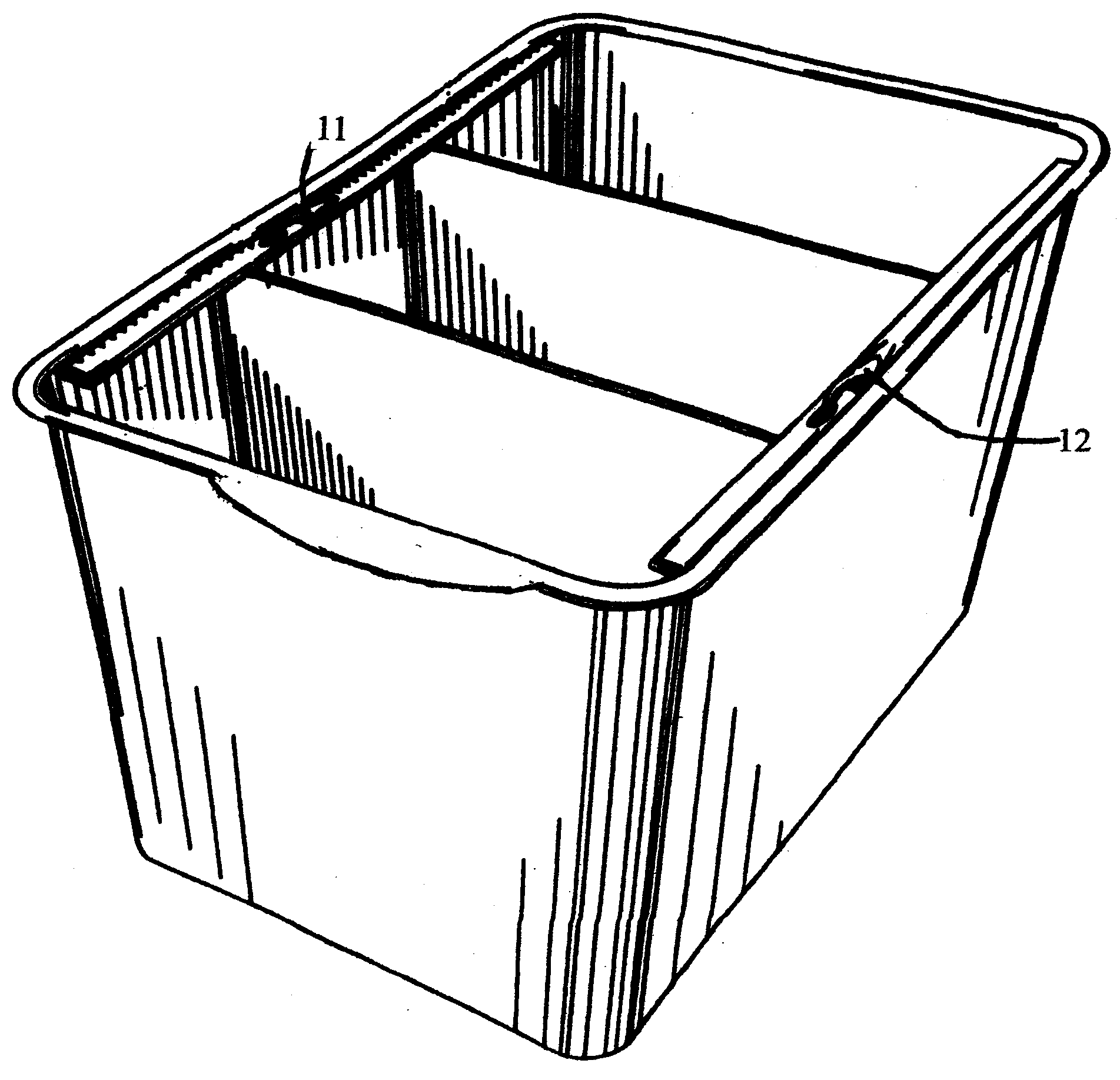 Multi sectional bucket