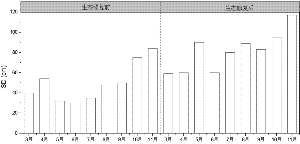 Method for controlling blue-algae bloom outbreak of urban landscape water