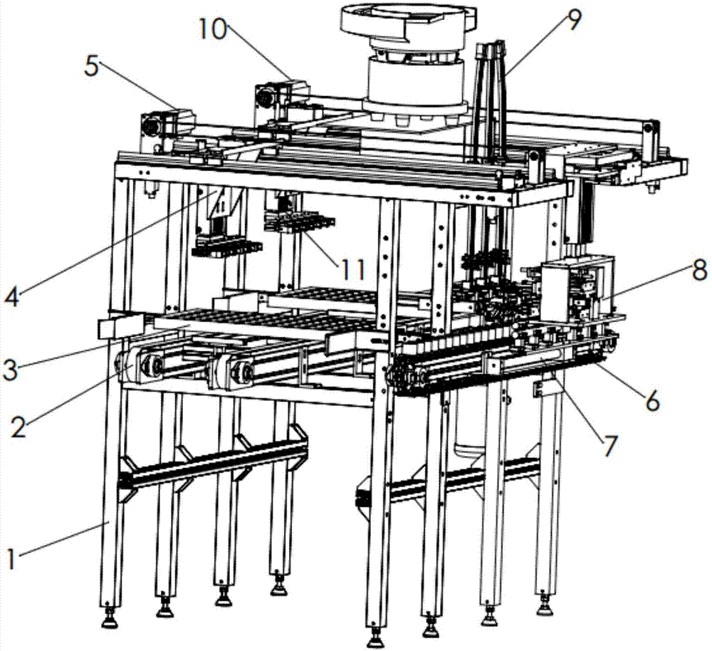 Solanaceous attaching-grafting grafting machine and working method thereof