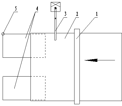 Automatic cutting device for non-woven fabric tube bank