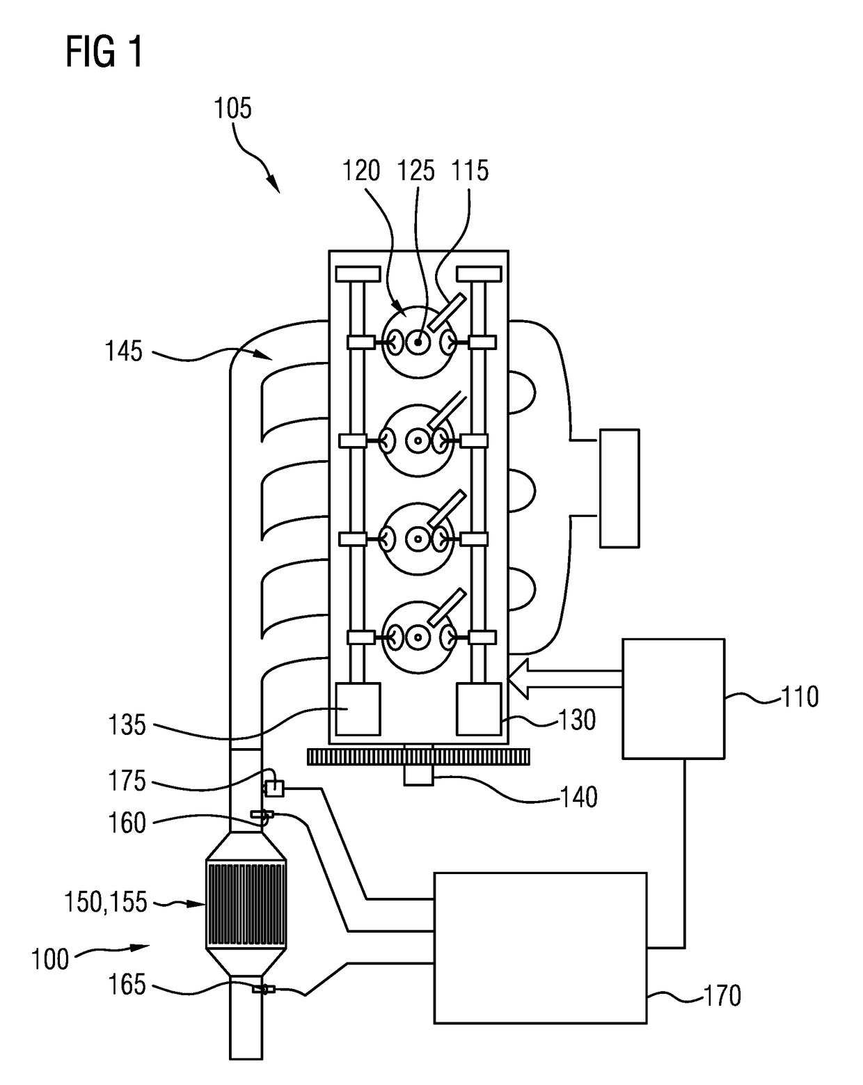 Exhaust gas treatment for an internal combustion engine