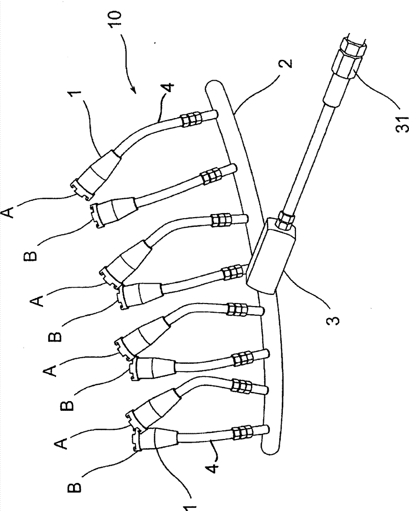 Multi-flame burner and method for heating a workpiece