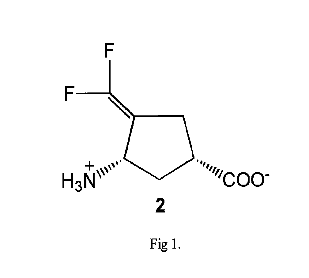 Methods of using (1s,3s)-3-amino-4-difluoromethylenyl-1-cyclopentanoic acid