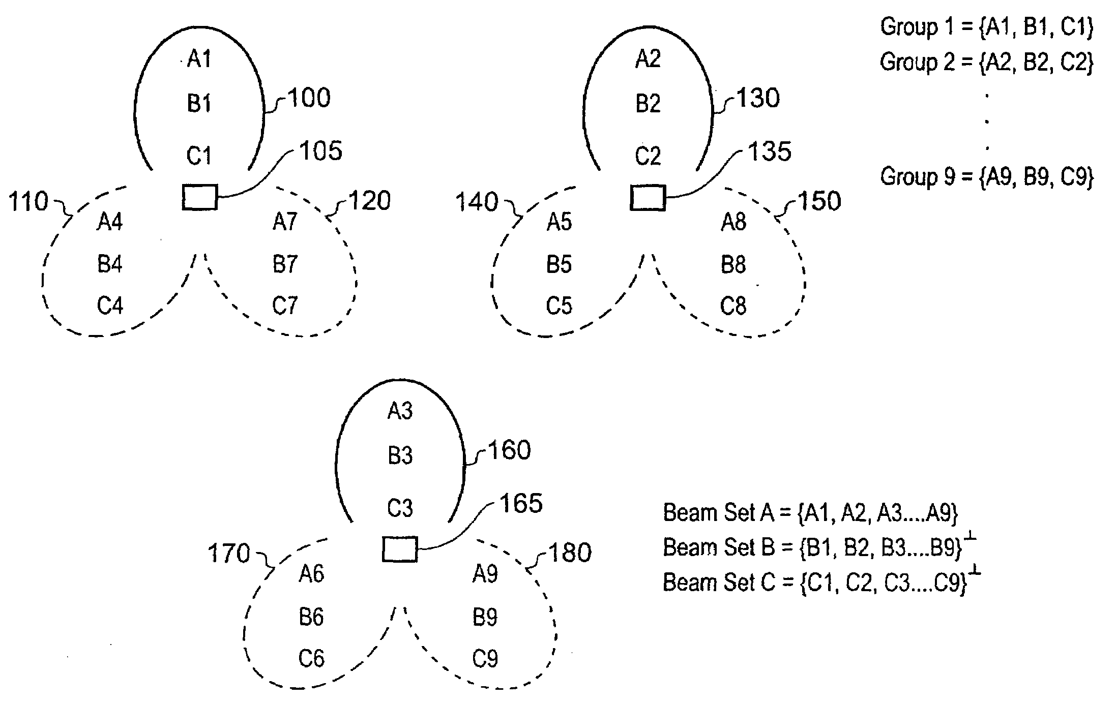 Point to multipoint device for communication with a plurality of telecommunications units