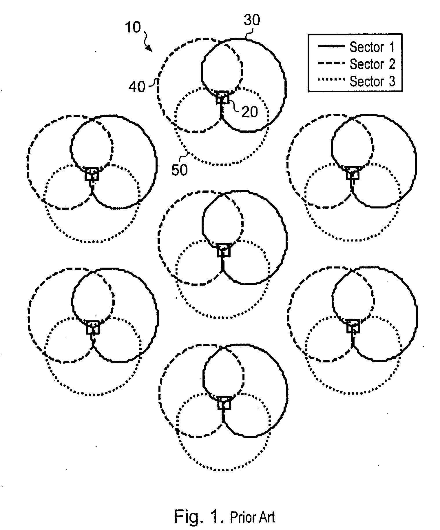 Point to multipoint device for communication with a plurality of telecommunications units