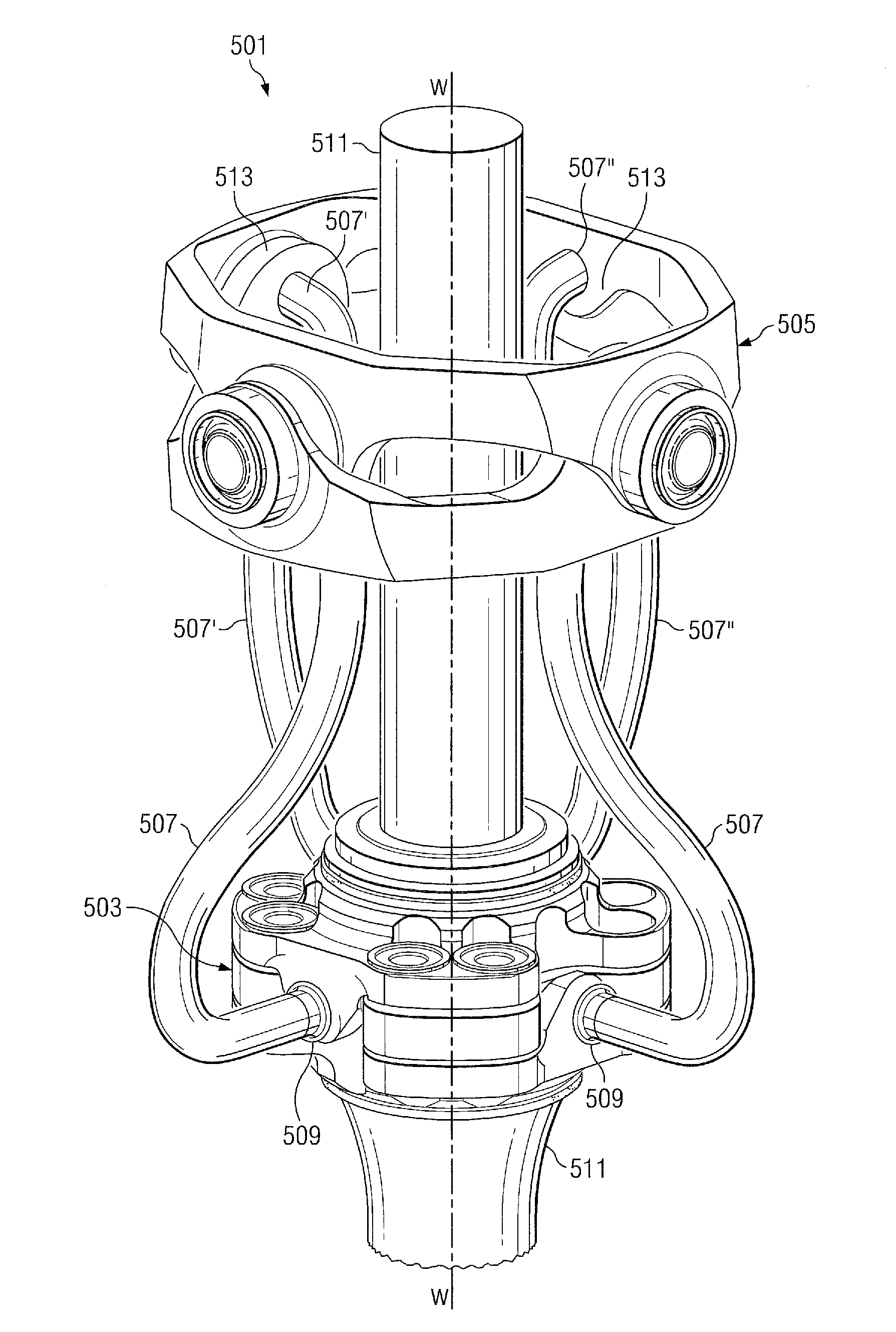 Constant-velocity drive system for gimbaled rotor hubs