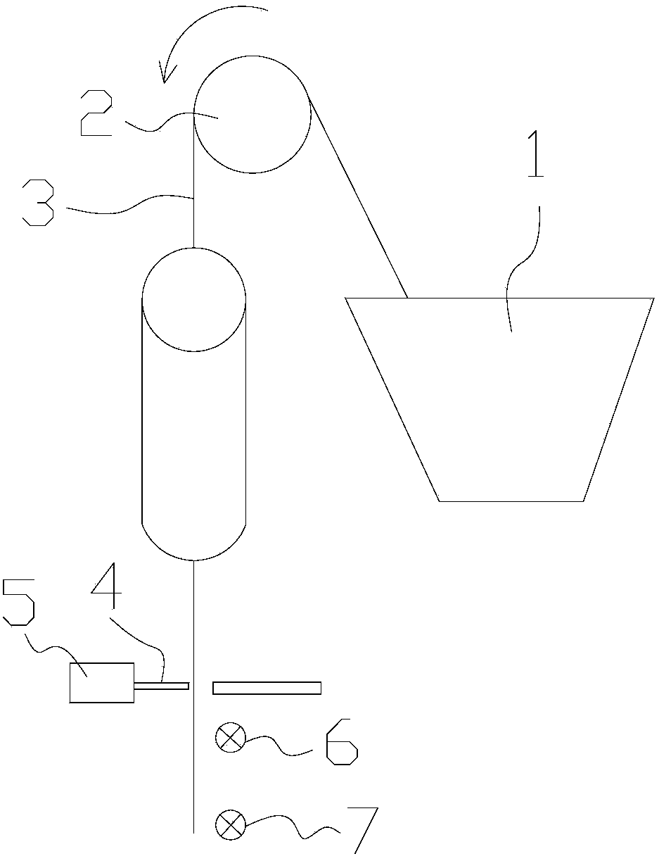 A twisted rope cutting device and twisted rope cutting method for a pulper