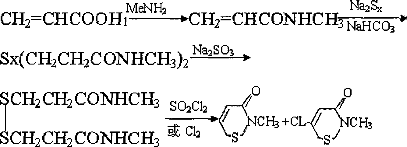 Method for preparing new type bactericide of iso-thiazolinone