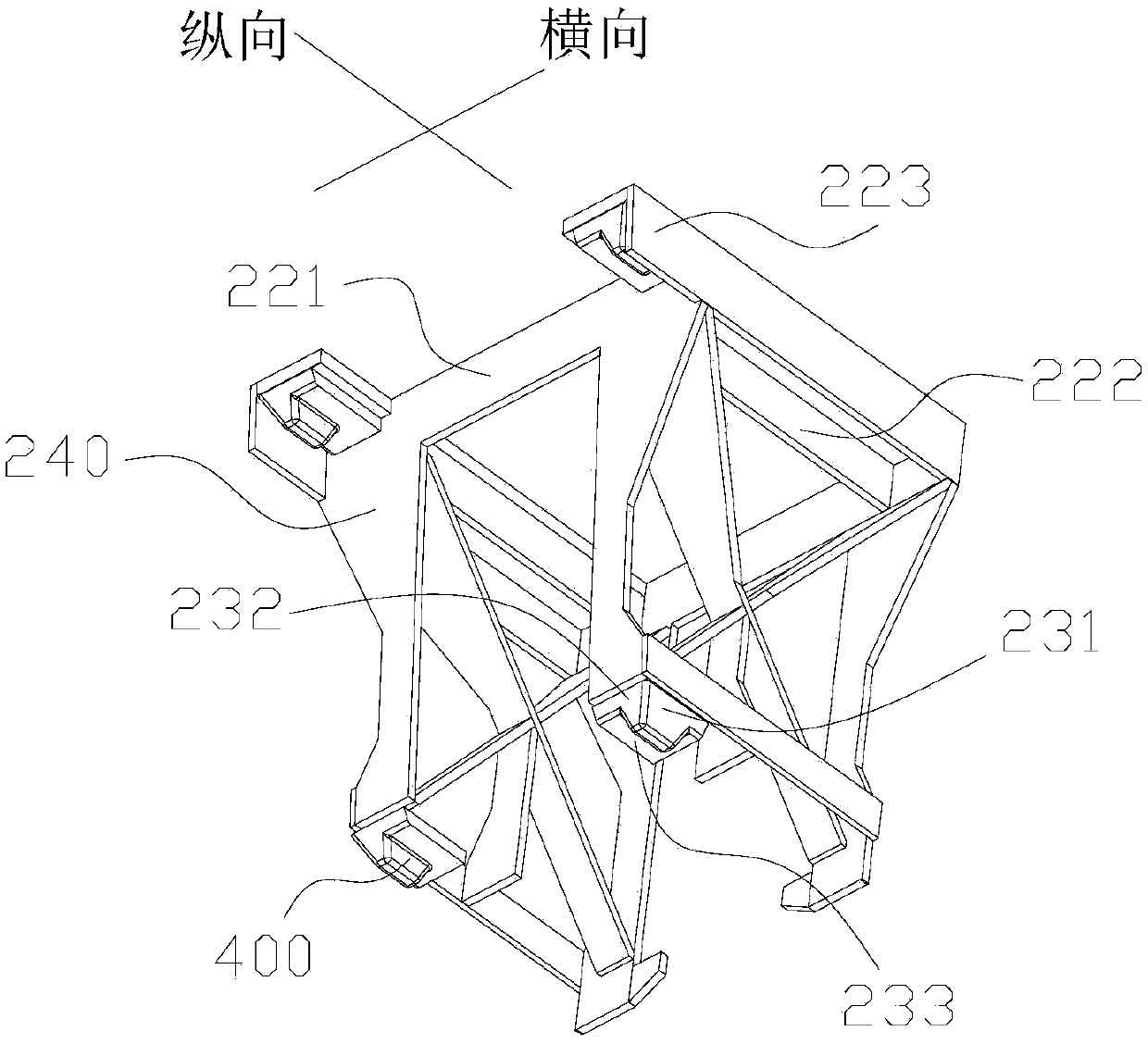 Track abutting device for air train