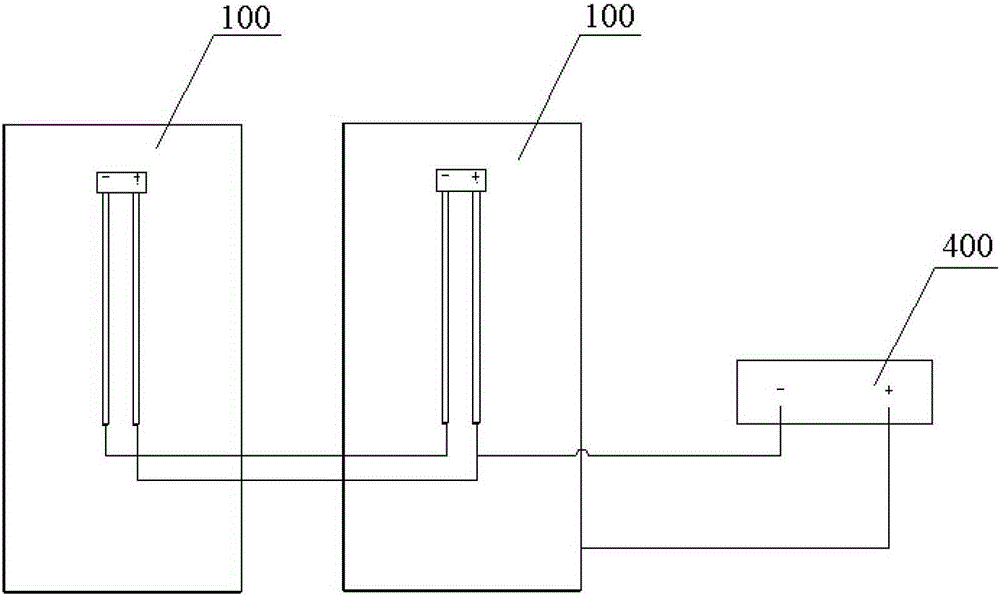 Damp heat test device and method for photovoltaic modules