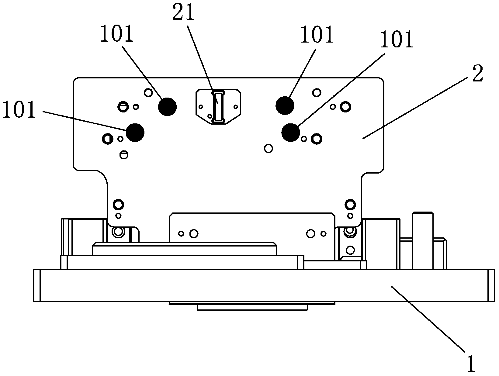 Detection device for detecting liquid crystal module