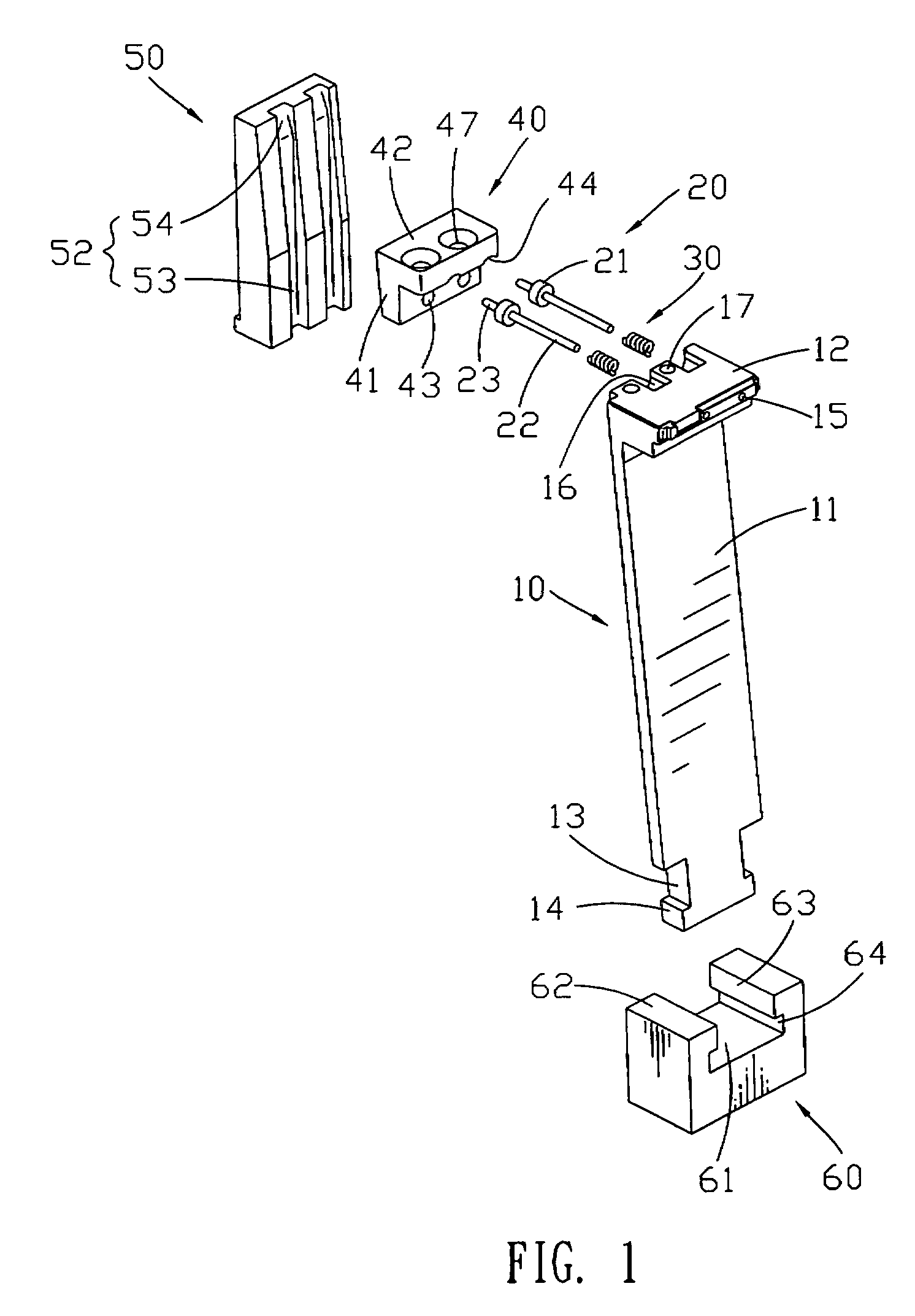 Angular ejector mechanism and injection mold with the same