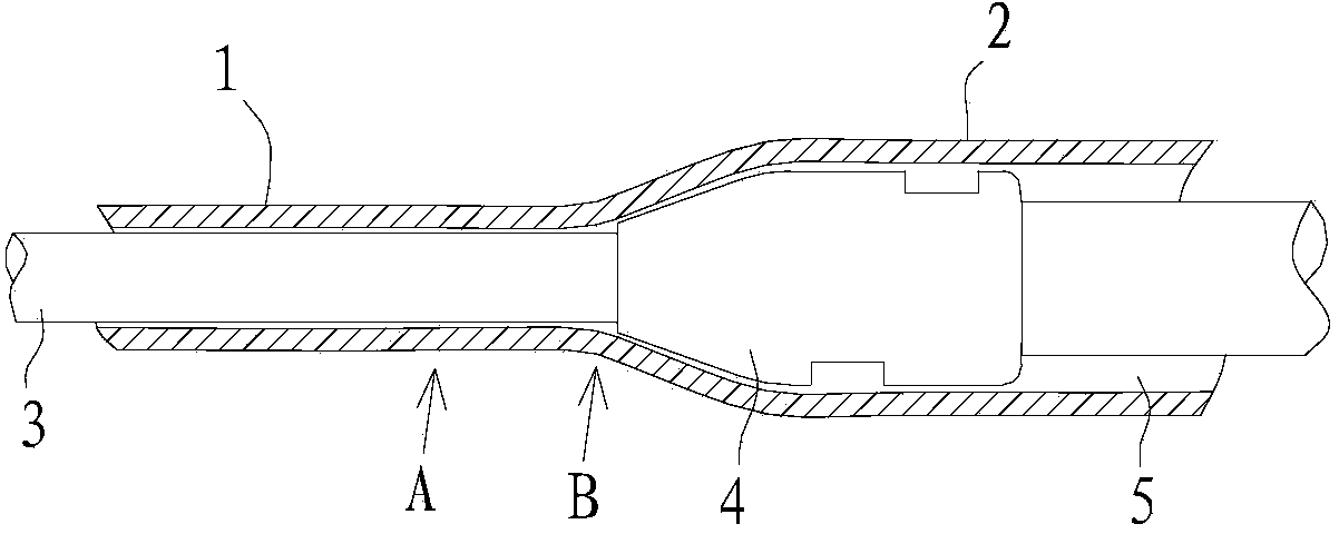 Anti-breakage sheathing canal and conveying system with same