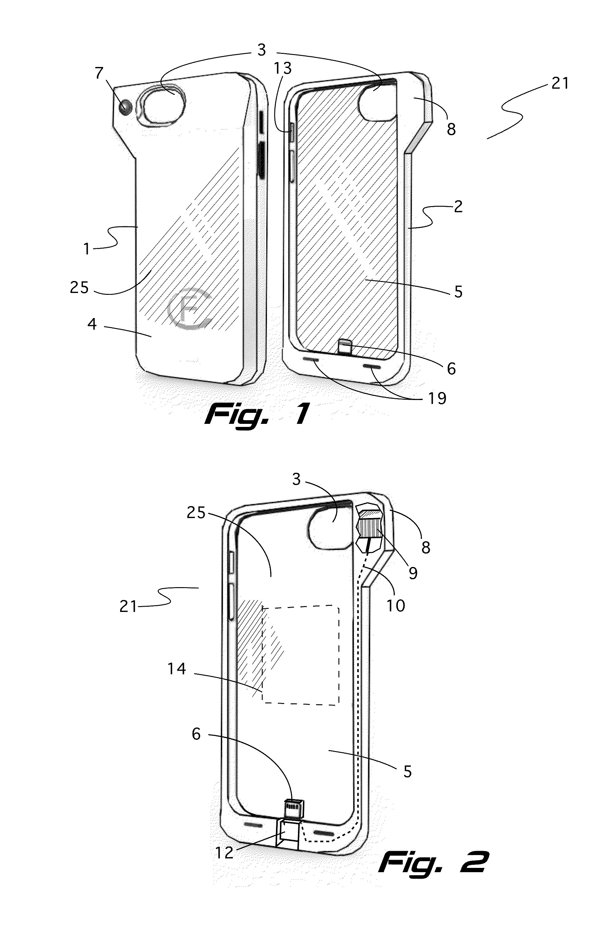 Sensing case for a mobile communication device