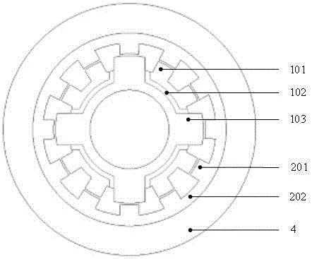 Axial split-phase internal stator permanent magnet biased magnetic suspension switched reluctance flywheel motor