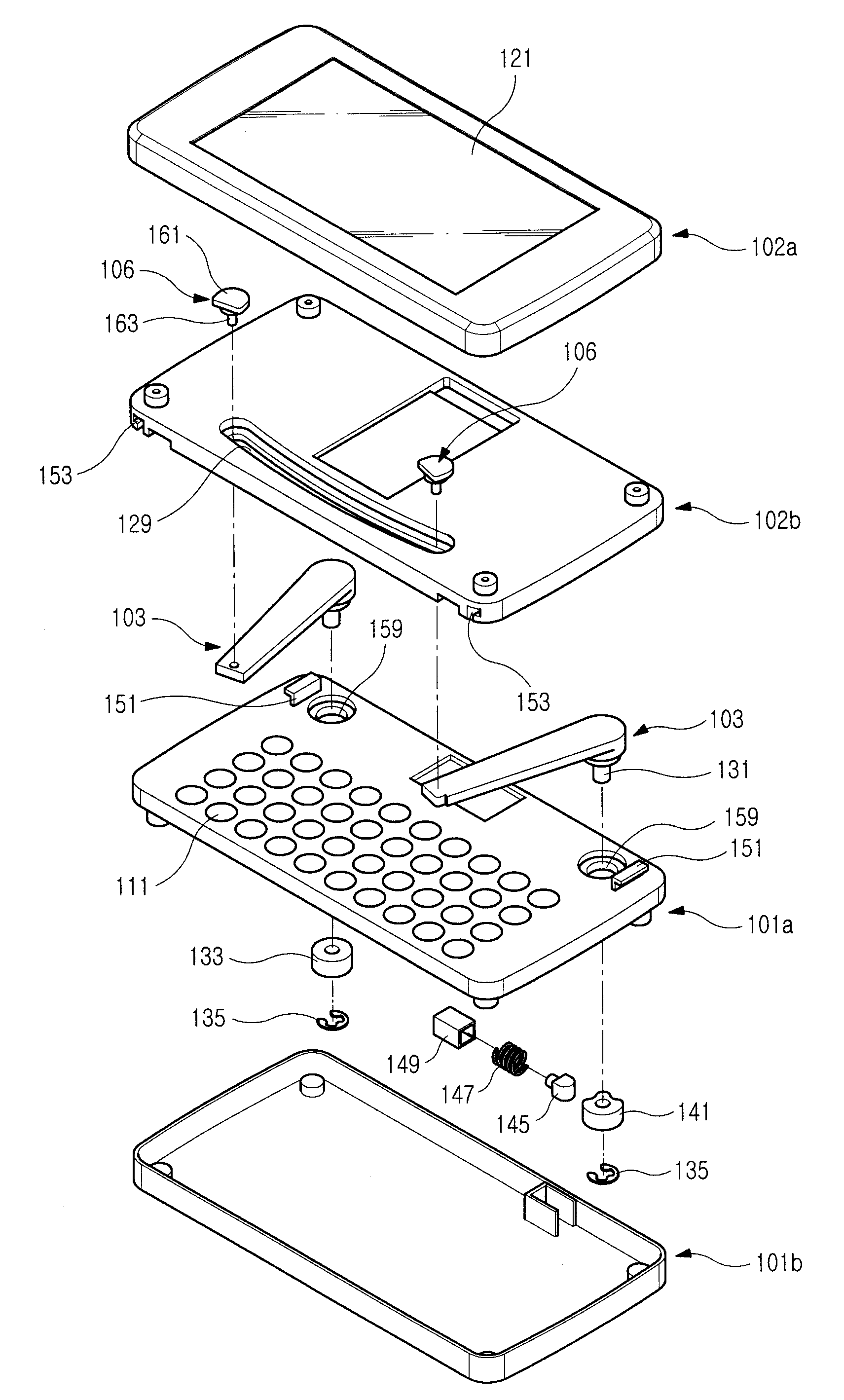 Sliding-type portable terminal