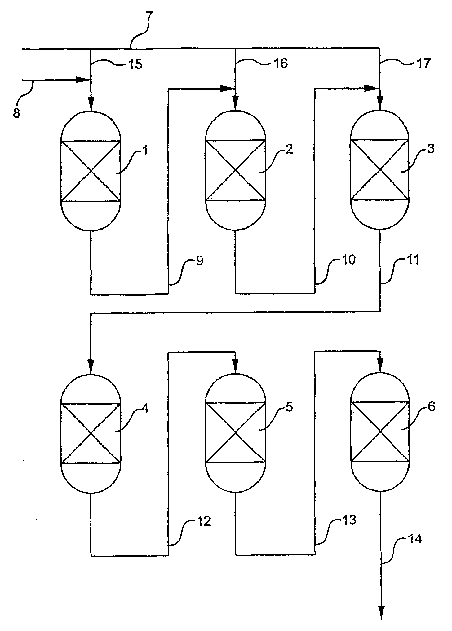 Epoxidation system with fixed bed reactors