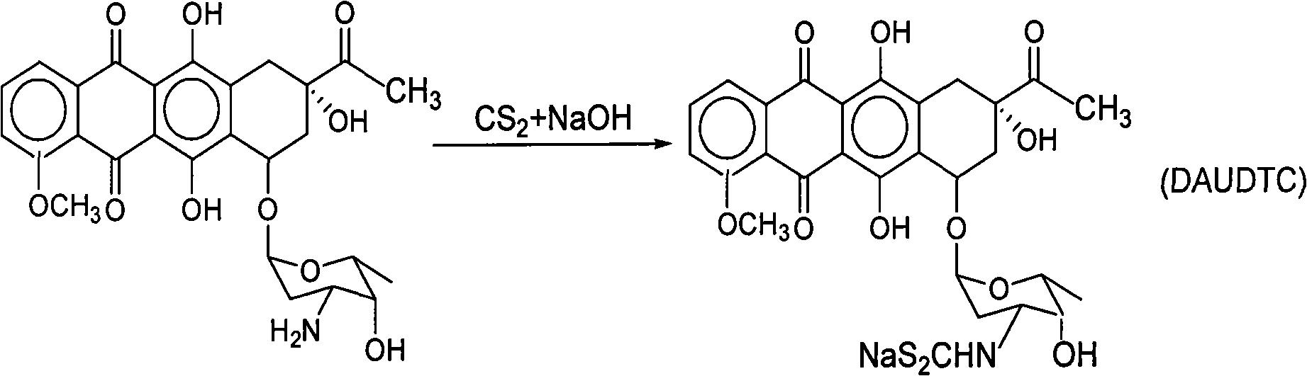 Tc marked daunorubicin dithiocarbamate composition and preparation method and applications thereof