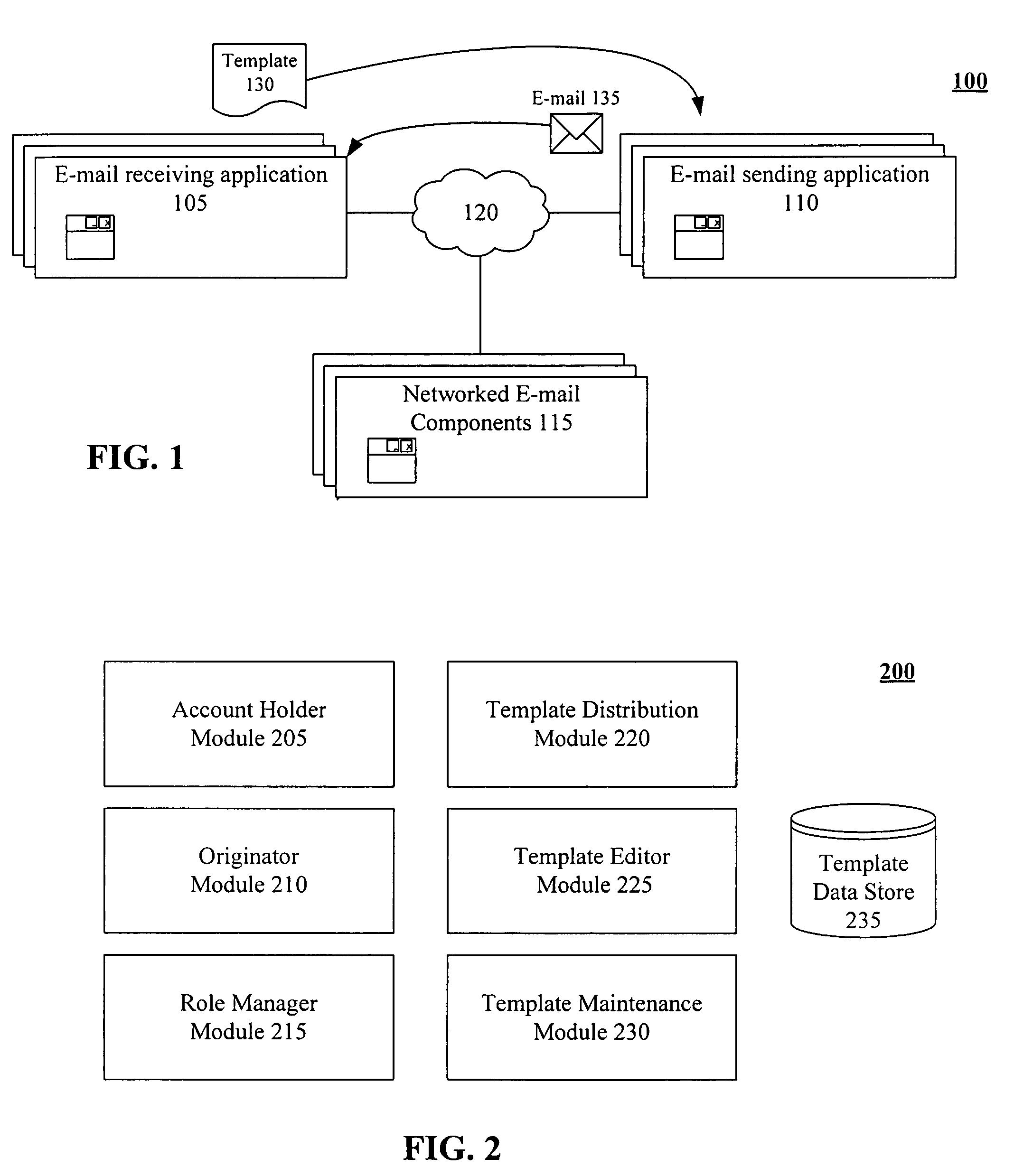 E-mail role templates for classifying e-mail