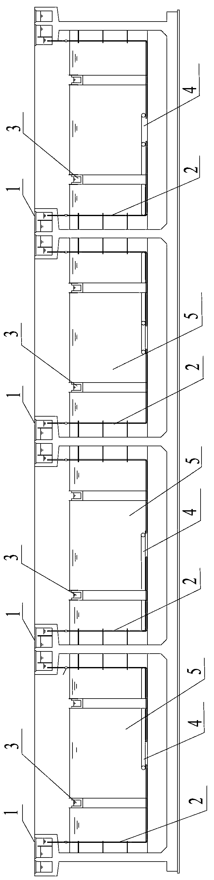 Hydrolysis acidizing settling pond and application thereof