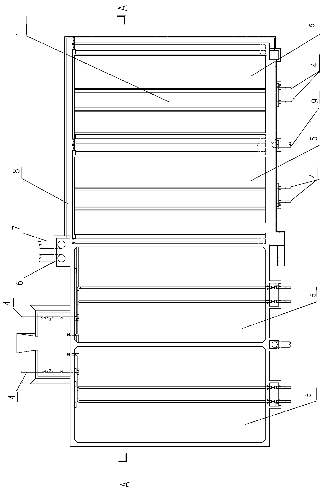 Hydrolysis acidizing settling pond and application thereof