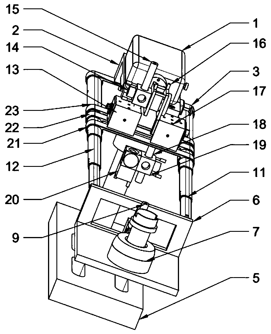 Machine tool geometric error measuring device based on laser interference principle