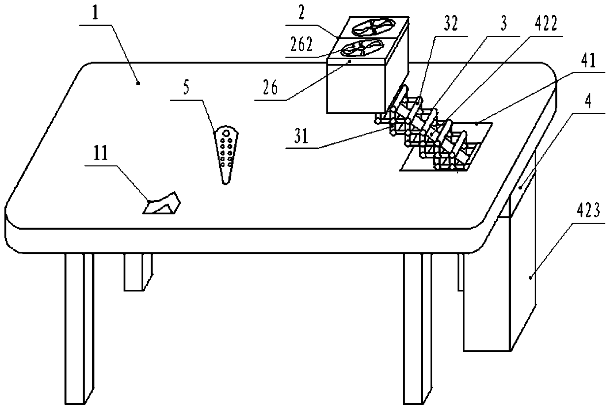 Dissolution treatment device for foot tophus of patients with gout