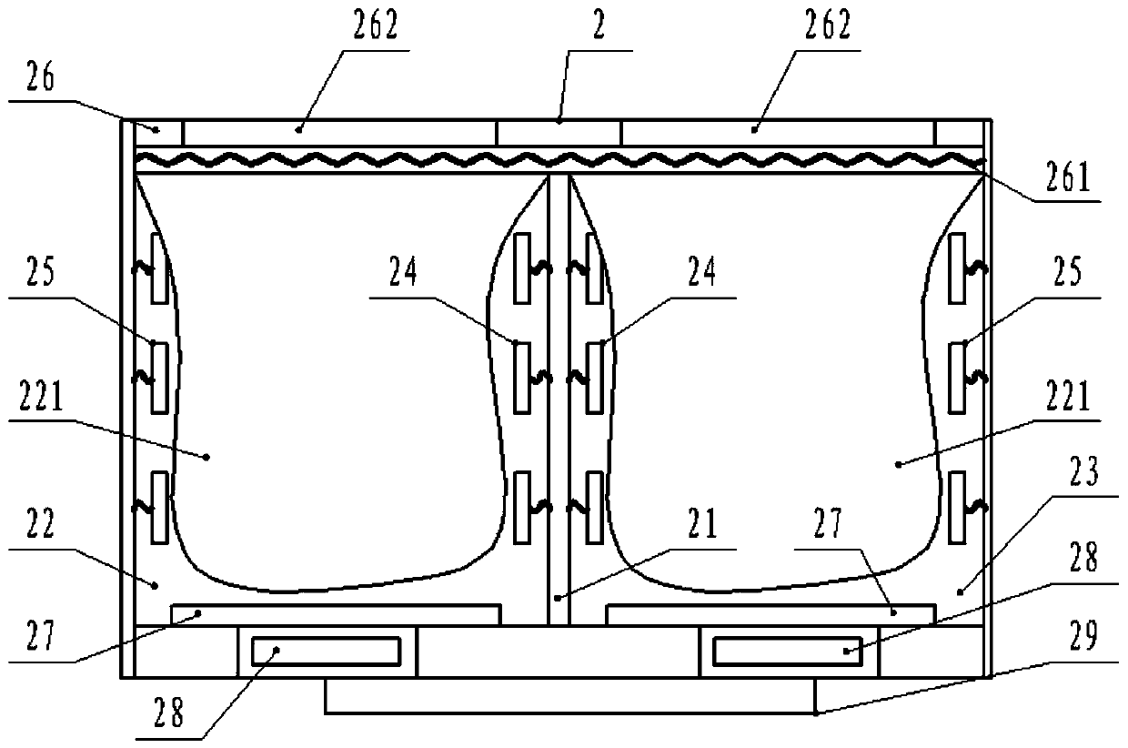 Dissolution treatment device for foot tophus of patients with gout