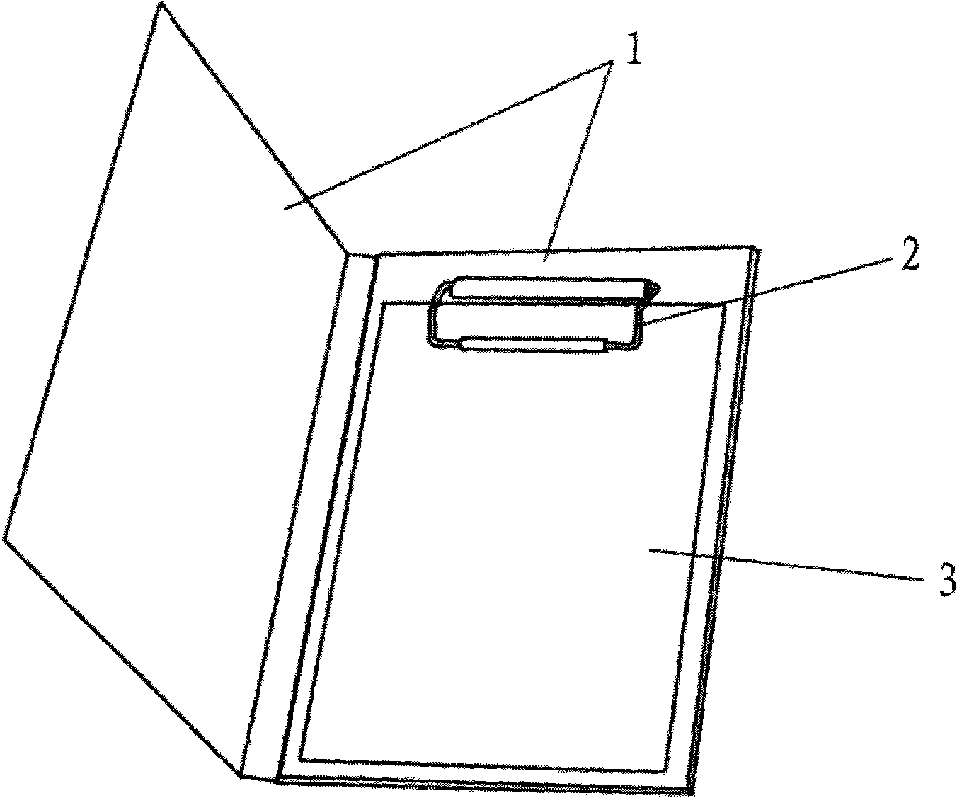 File holder with mirror face mechanism