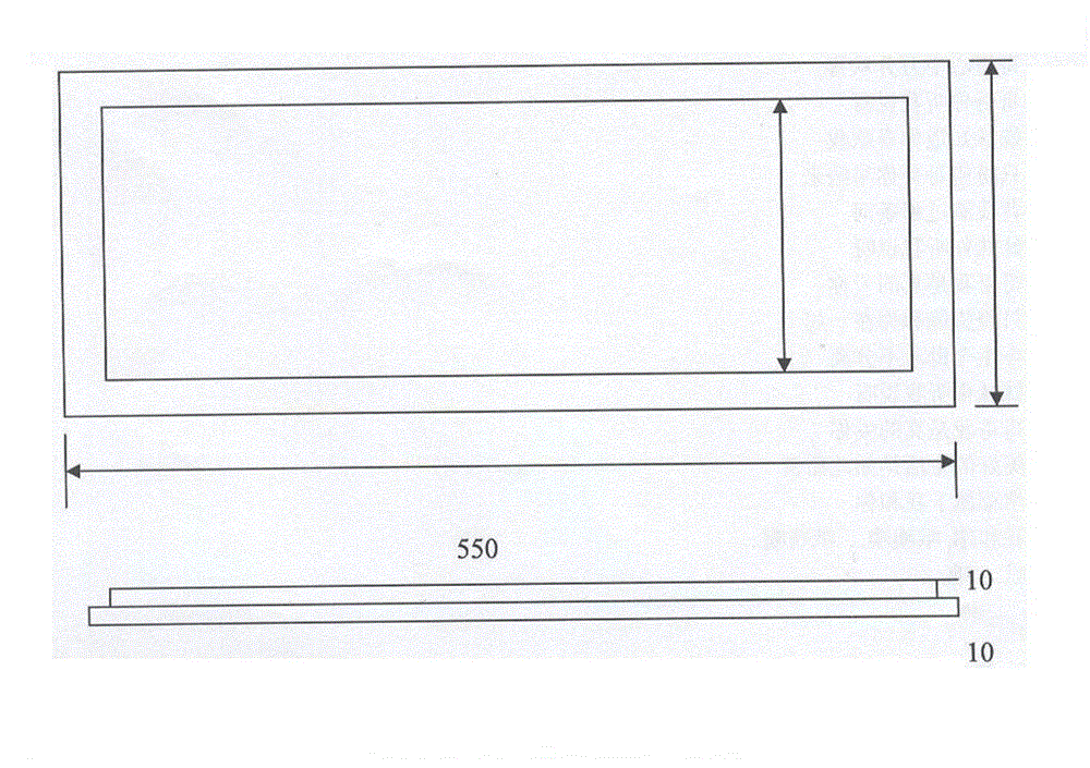 Heat treatment method-clamp method for straight protection plate of high cast iron shot blasting machine