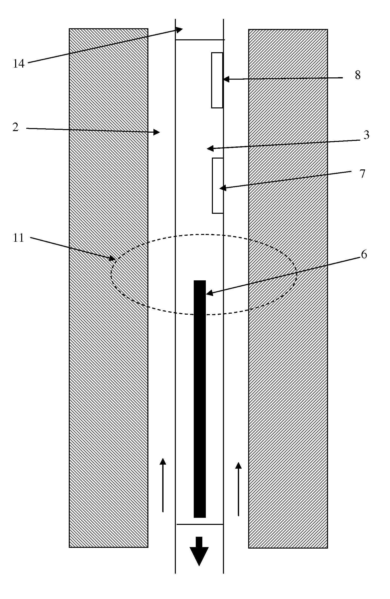 Methods and systems for determining mud flow velocity from measurement of an amplitude of an artificially induced radiation