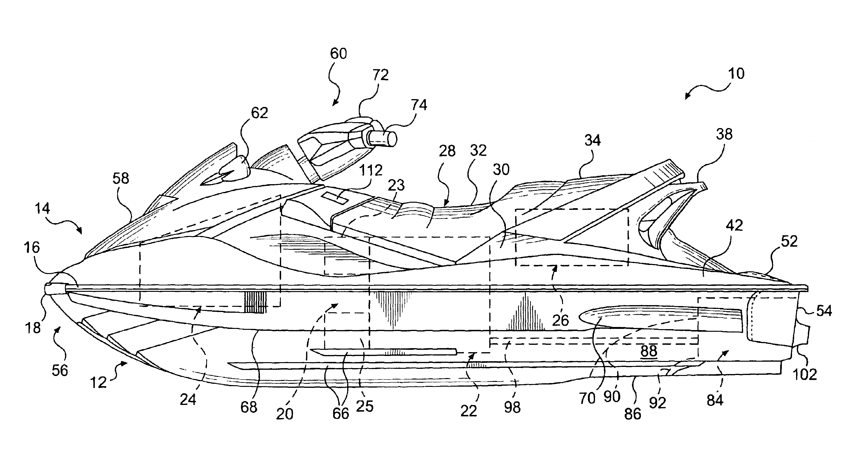 Personal watercraft having a hybrid power source