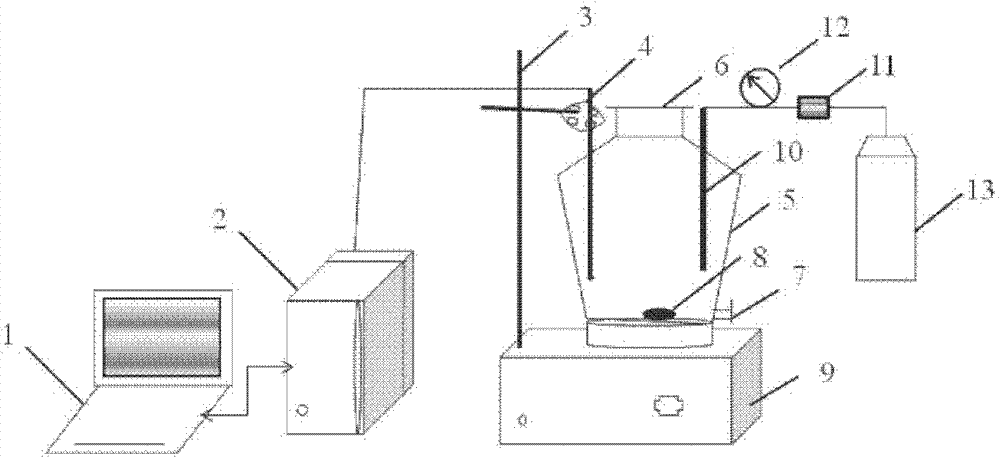 Method for detecting ageing time of dry wine