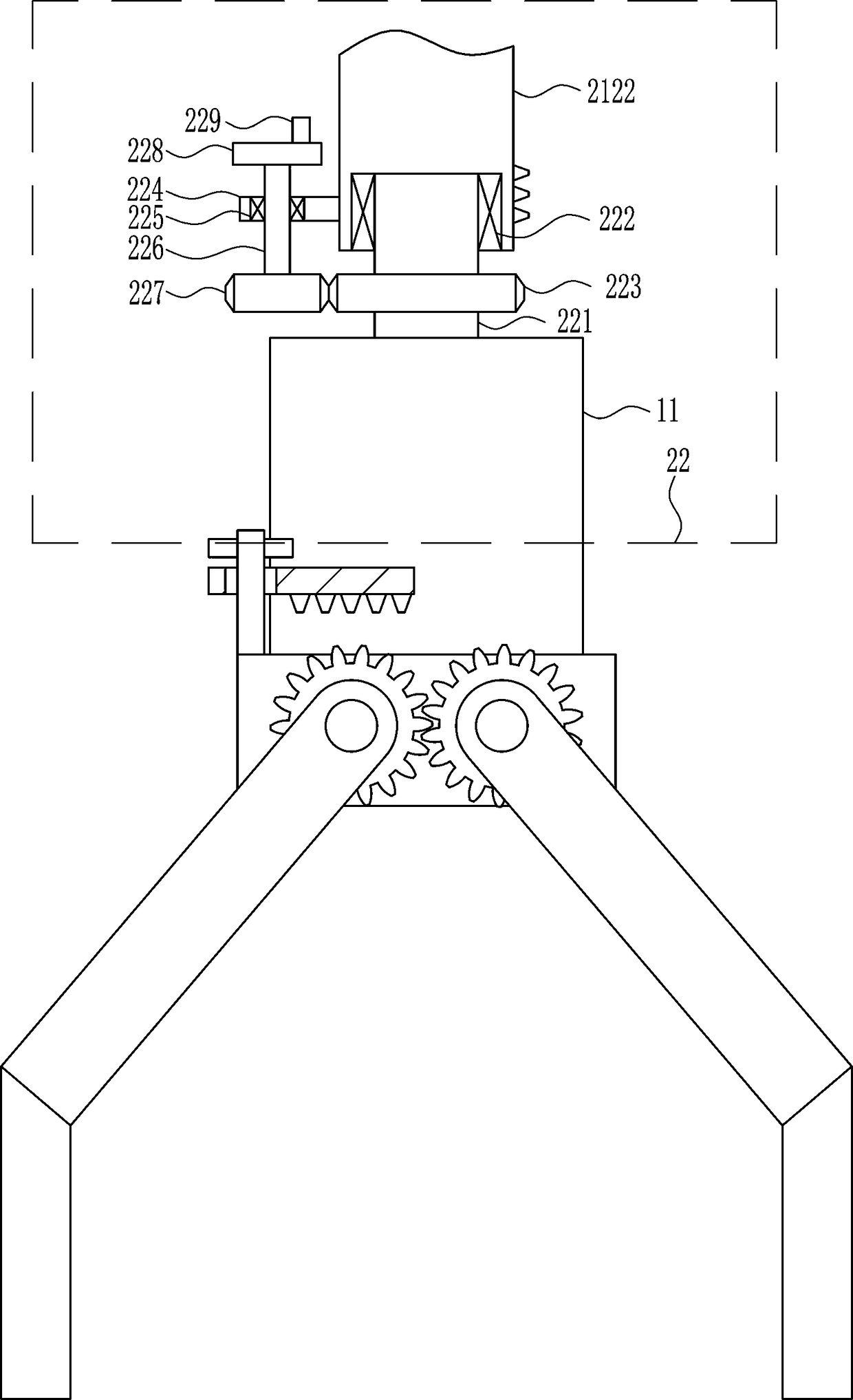 A transportation and embedding equipment for underground pipeline embedding