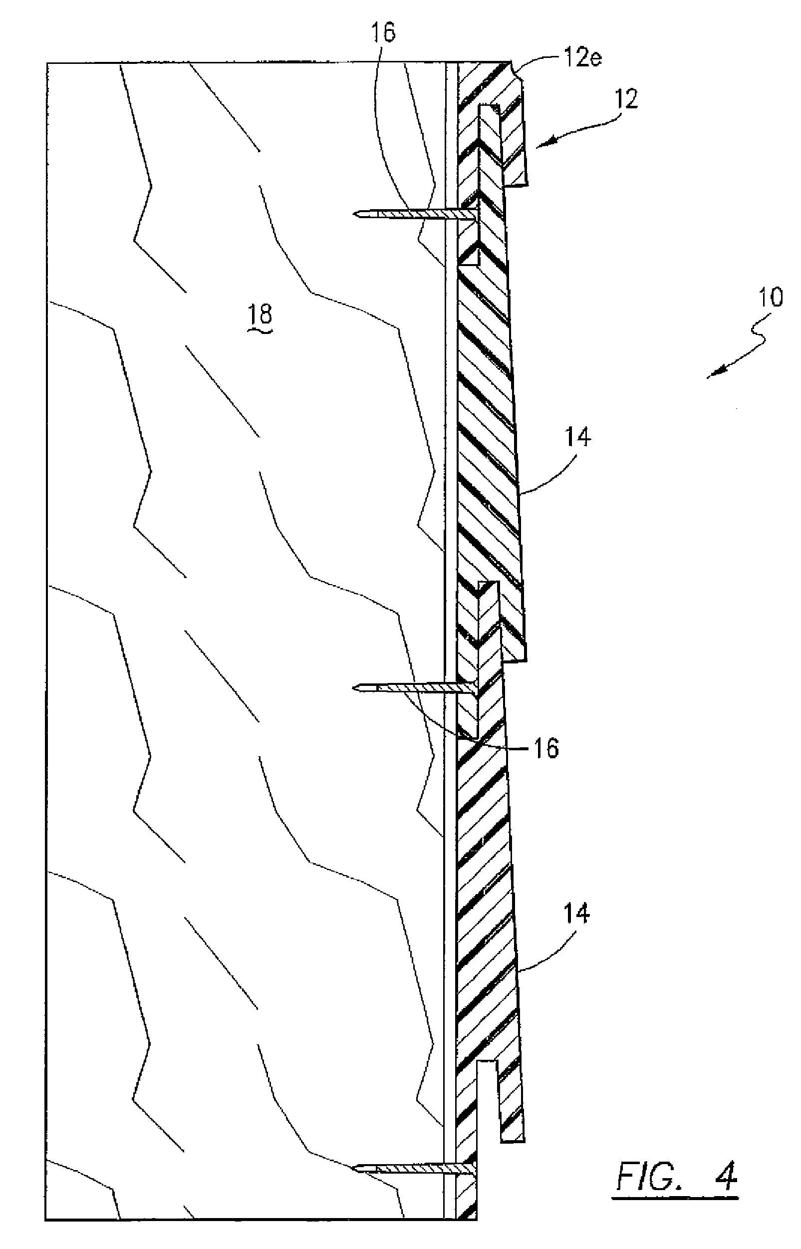 Building exterior panels and method