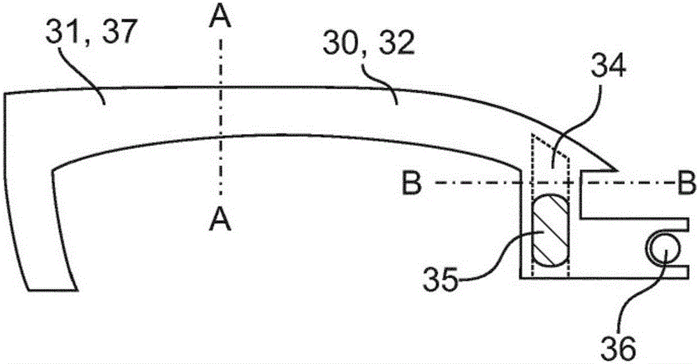 Device for actuating a mobile part of a motor vehicle and method for producing a device for actuating a mobile part of a motor vehicle