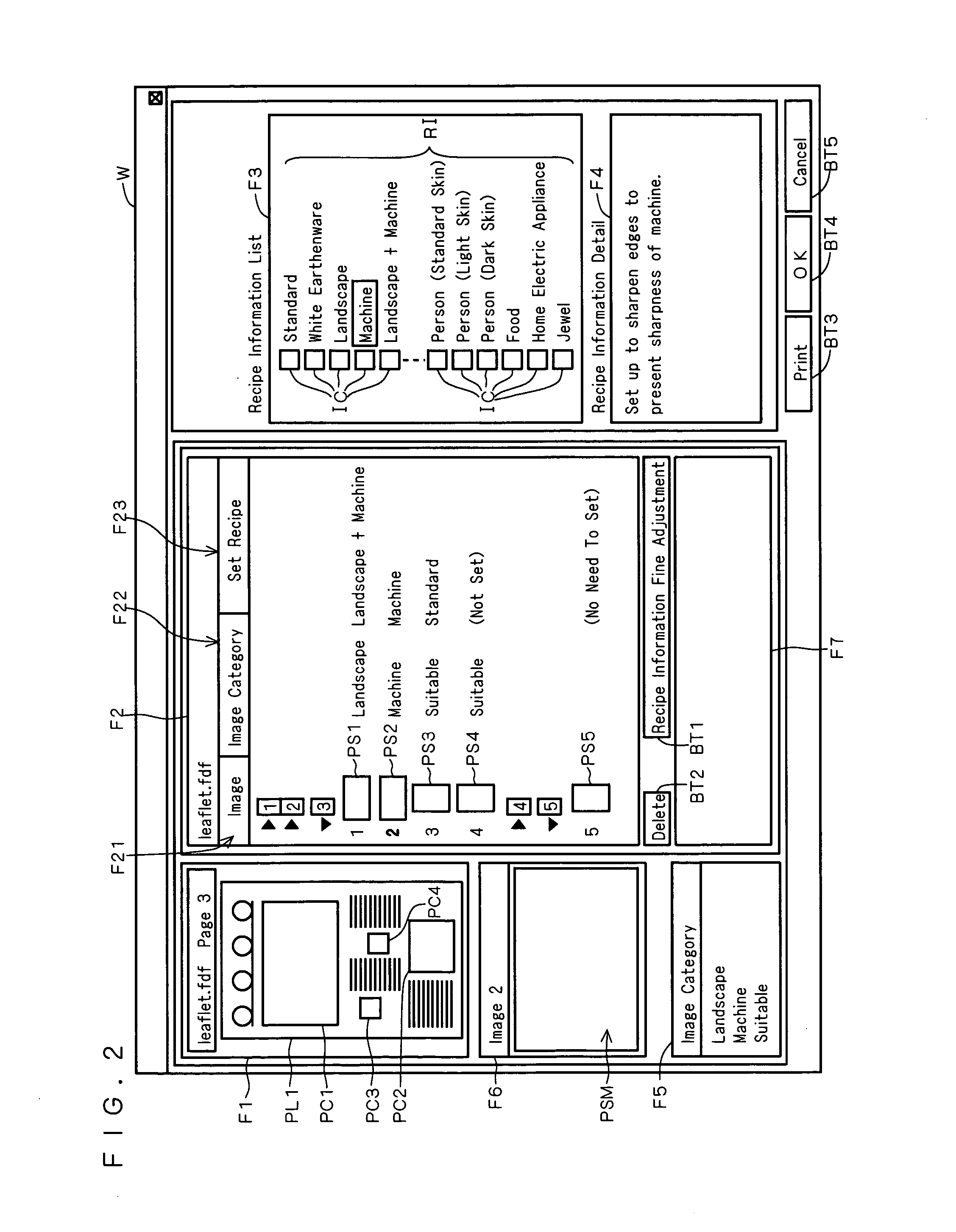 Image processing information association processor, printing system, method of enabling layout data output, and program