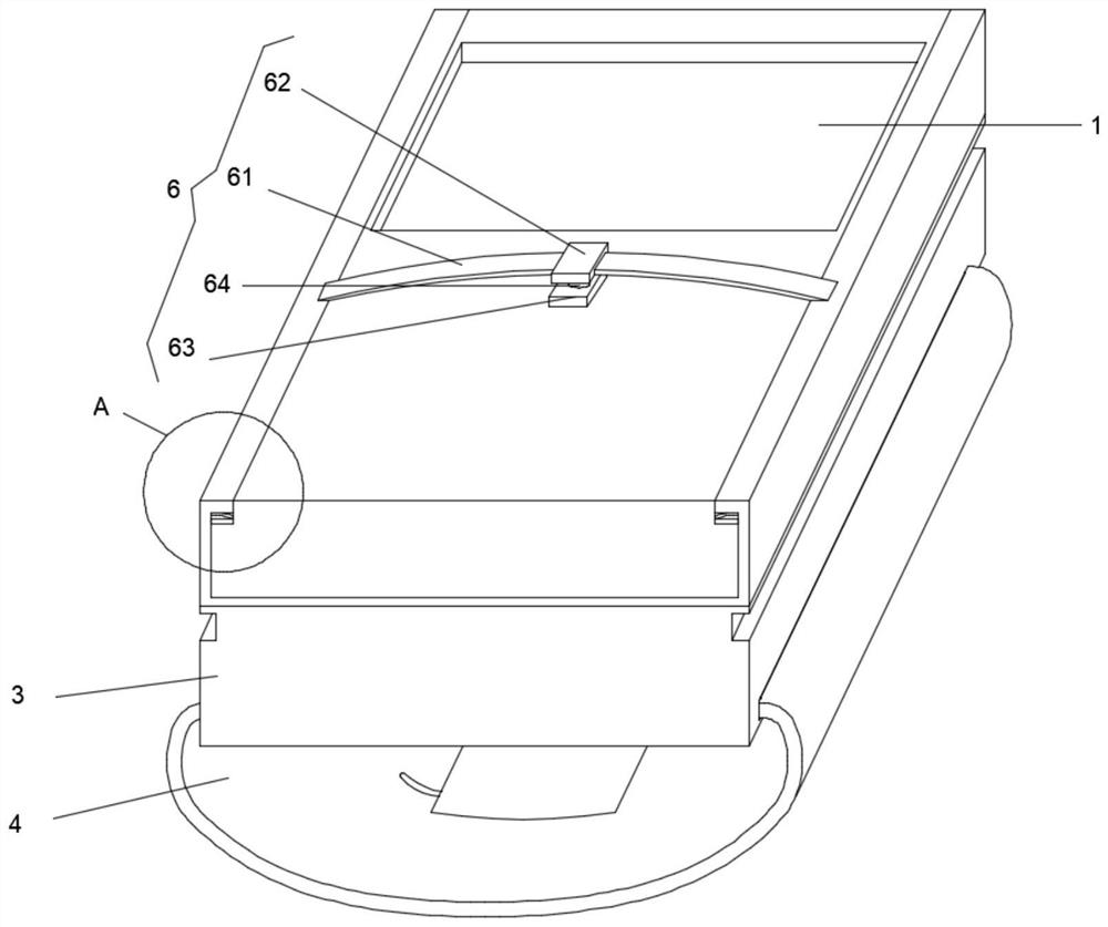 Wristband self-locking type mobile electrocardiograph