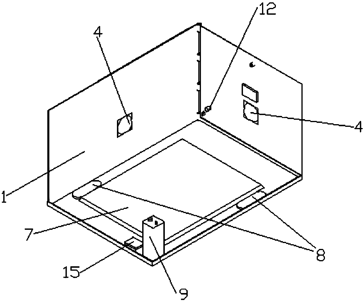 Comprehensive function integrated type logistics transportation transfer box